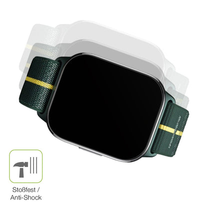 2x Full Cover Schutzfolie matt für Motorola Moto Watch Fit