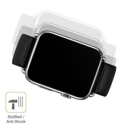 2x Full Cover Schutzfolie matt für Smartwatch DM20 1.88 Zoll