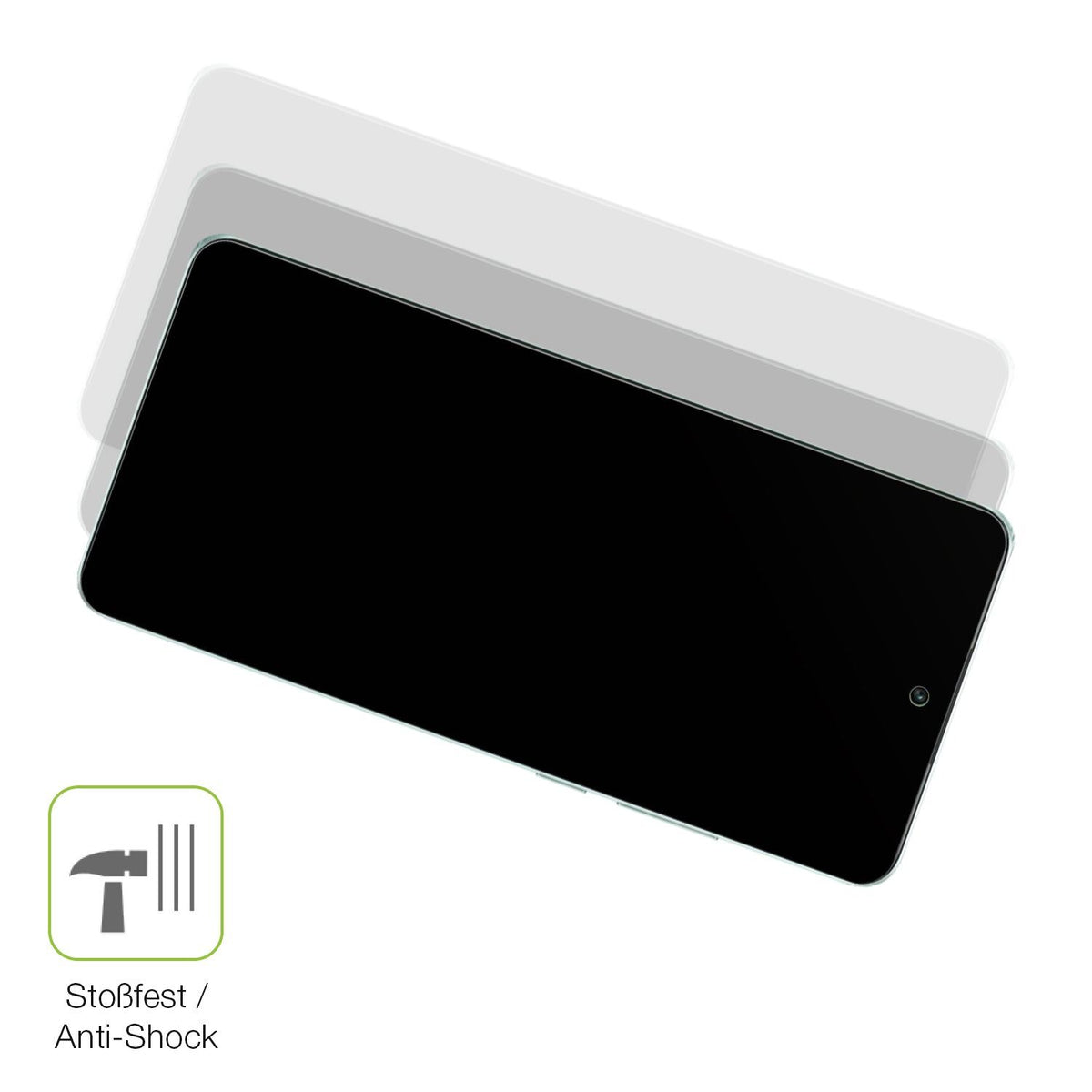 2x Full Cover Schutzfolie matt für Oppo K12s