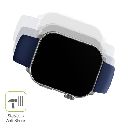 2x Full Cover Schutzfolie matt für GARD PRO Health Smartwatch 3 41mm