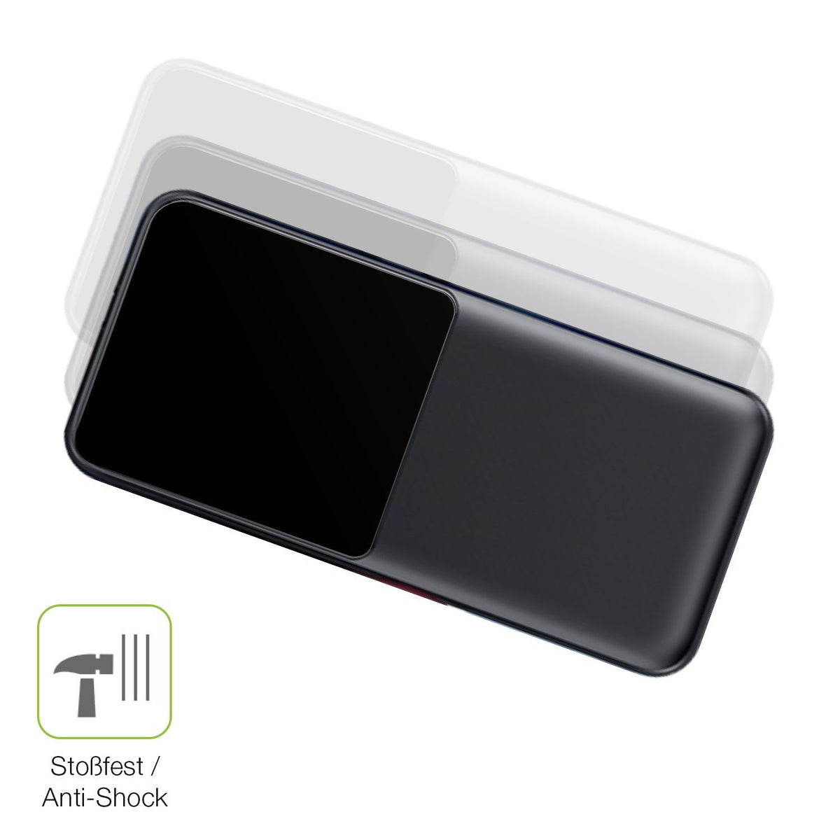 2x Full Cover Schutzfolie matt für CFIAI Power Bank 26800mAh