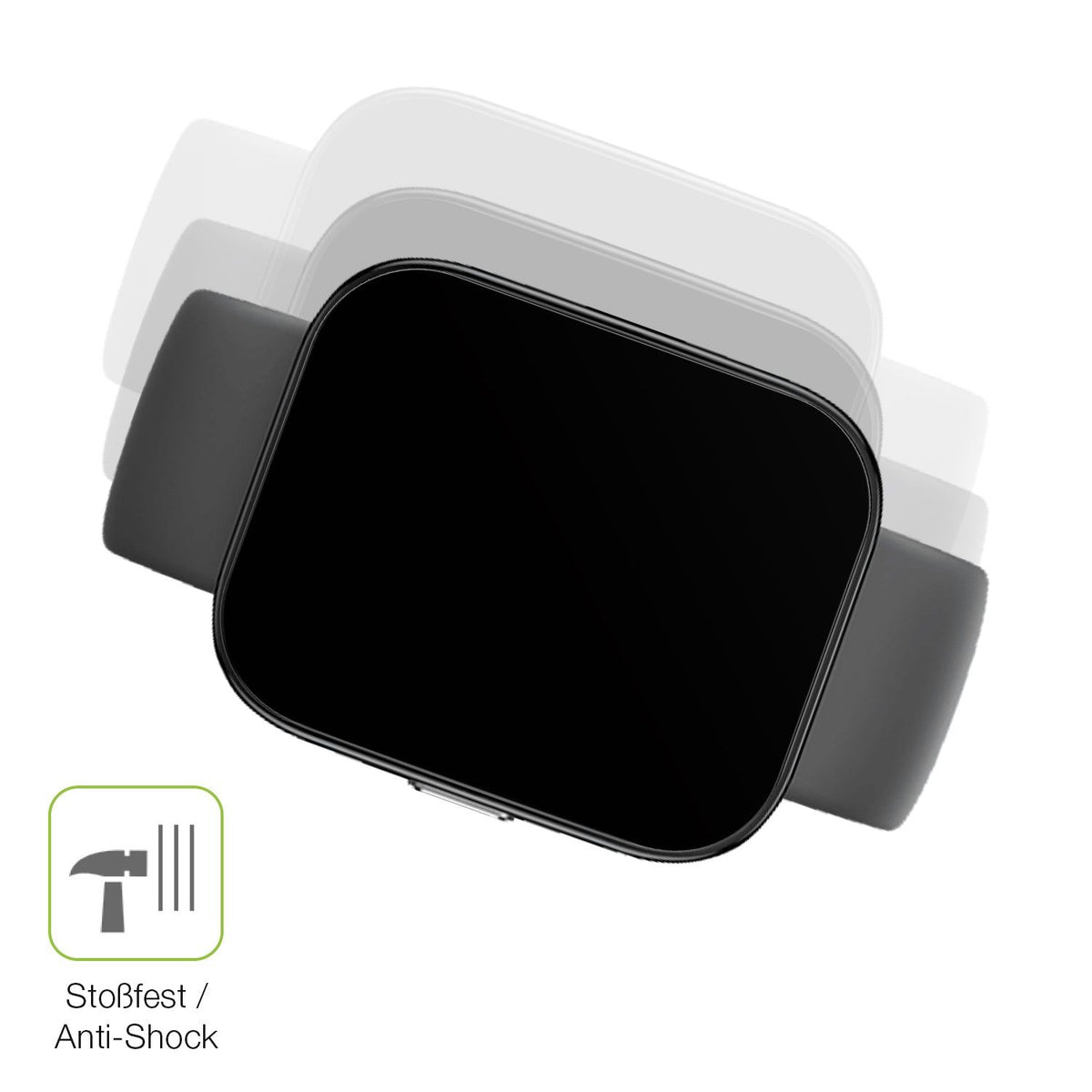 2x Full Cover Schutzfolie matt für Amazfit Bip 5 46mm A2215