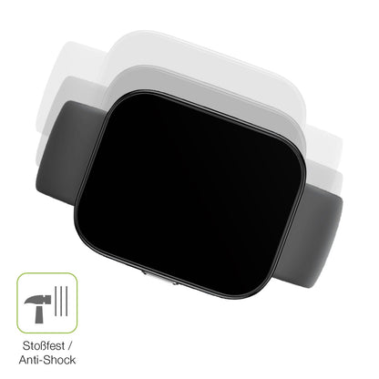 2x Full Cover Schutzfolie matt für Amazfit Bip 5 46mm A2215