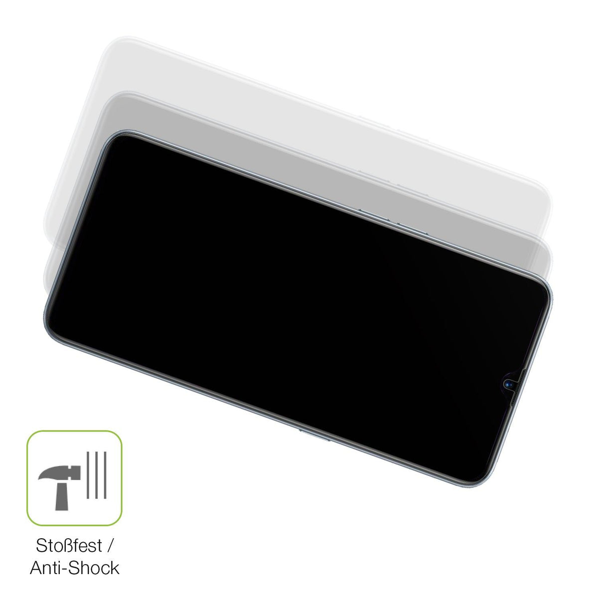 2x Full Cover Schutzfolie matt für Oppo Realme XT