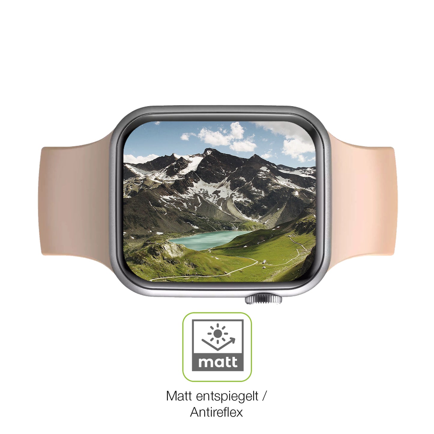 2x Full Cover Schutzfolie matt für Fireboltt Ring