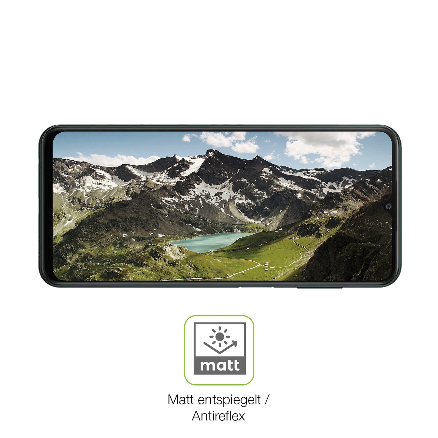 2x Full Cover Schutzfolie matt für itel A60