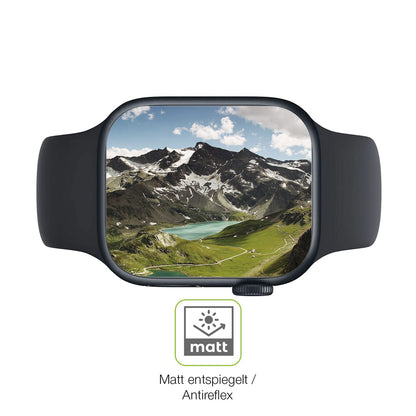 2x Full Cover Schutzfolie matt für Apple Watch Series 8 45mm