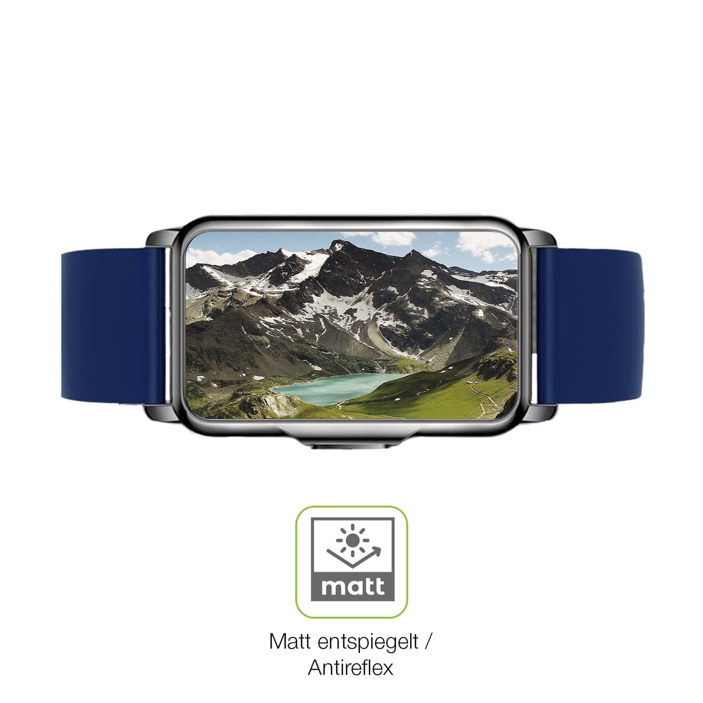 2x Full Cover Schutzfolie matt für Moikmlih 1.47 Zoll Smartwatch