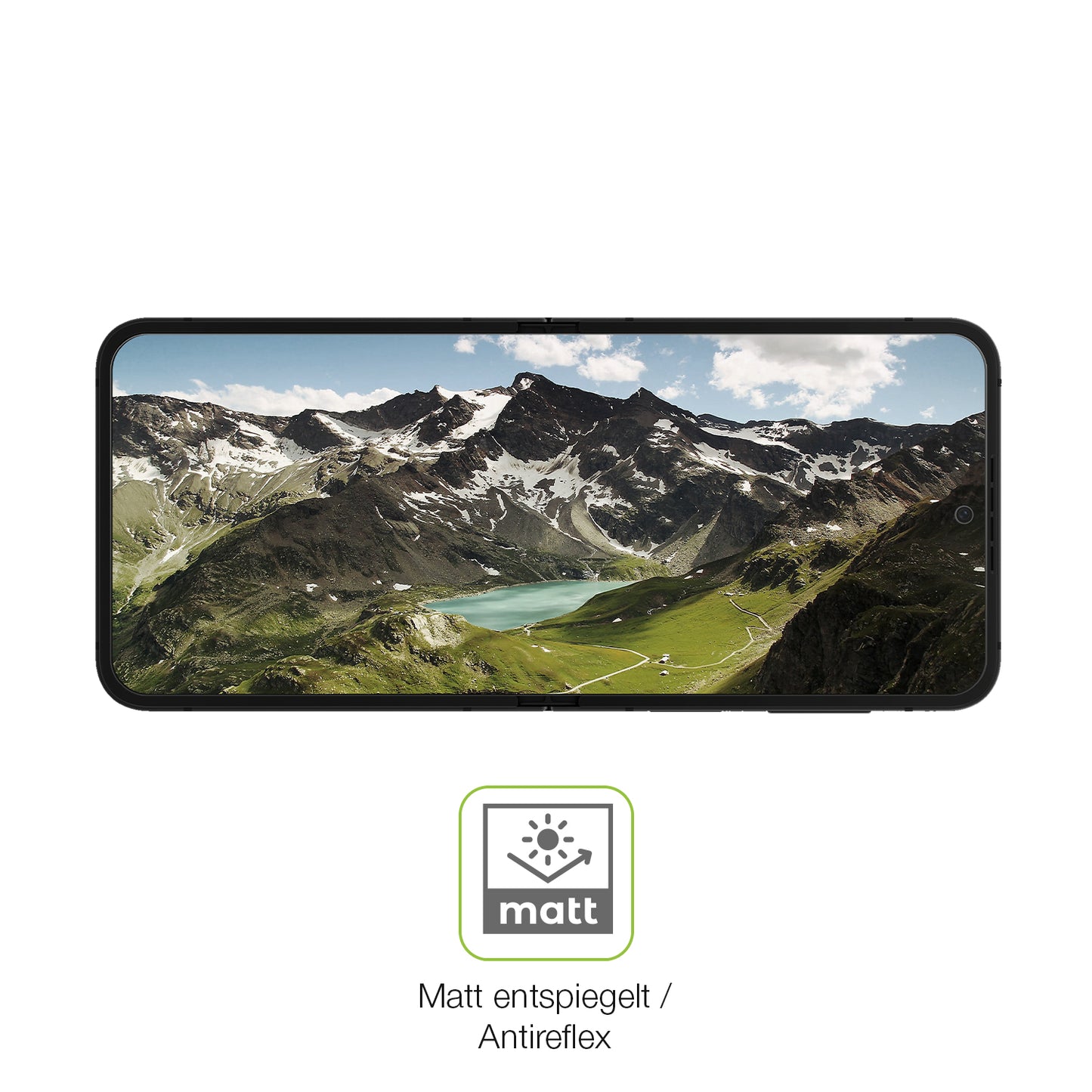 2x Full Cover Schutzfolie matt für Samsung Galaxy Z Flip7 FE Innenseite