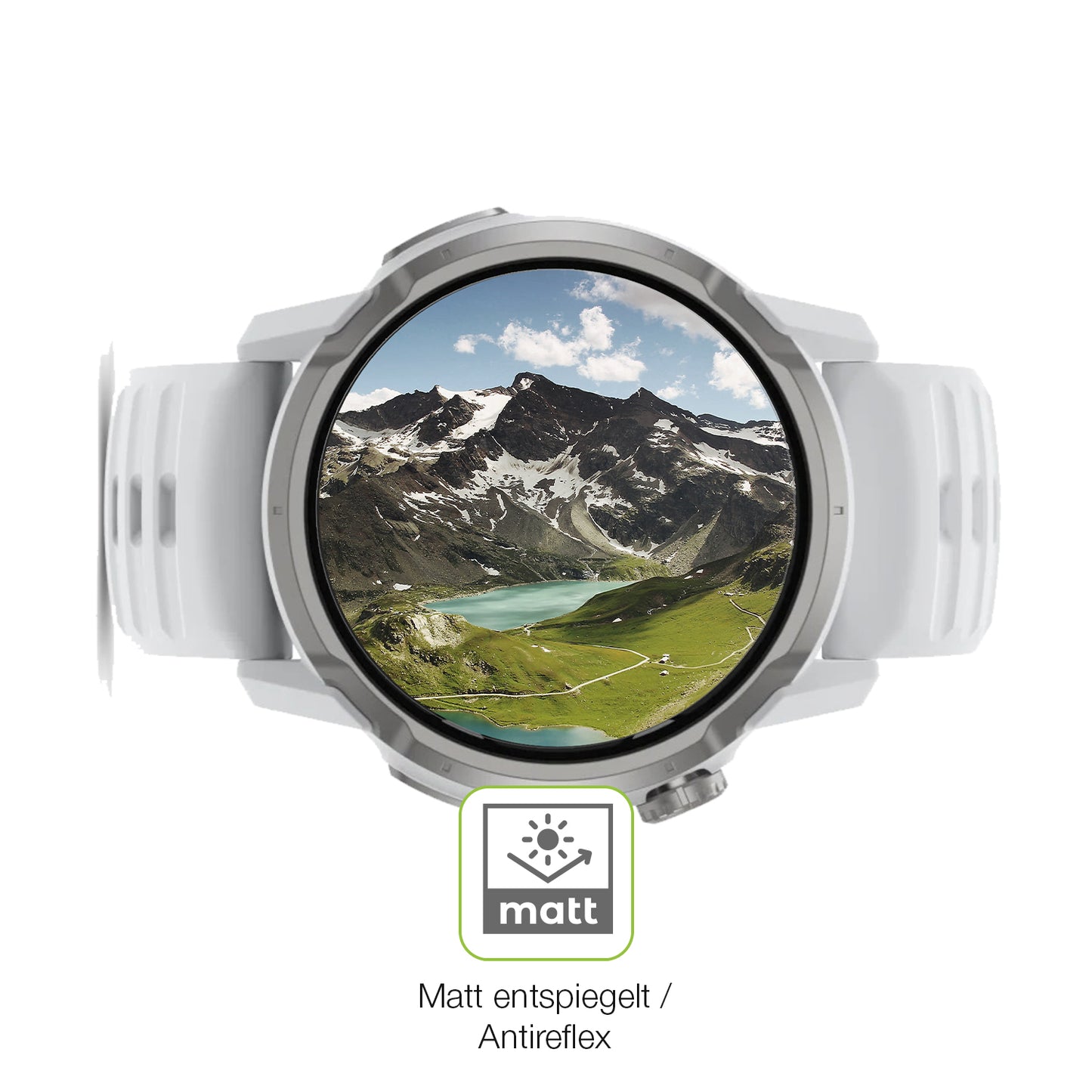 2x Full Cover Schutzfolie matt für Coros Apex 4 42mm