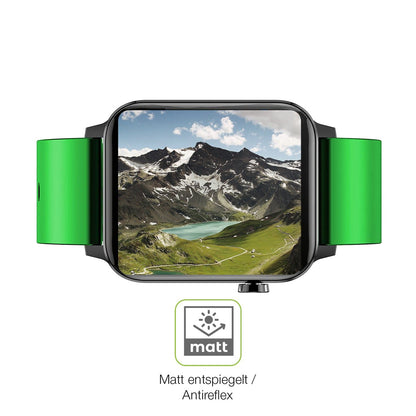 2x Full Cover Schutzfolie matt für Judneer 1,4 Zoll Smartwatch