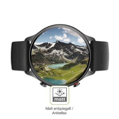 2x Full Cover Schutzfolie matt für Amazfit GTR 2e