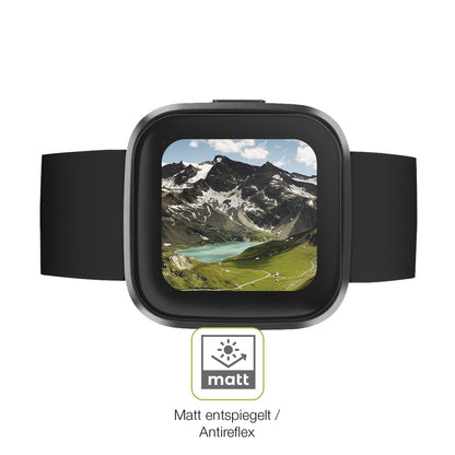 2x Full Cover Schutzfolie matt für Fitbit Versa 2
