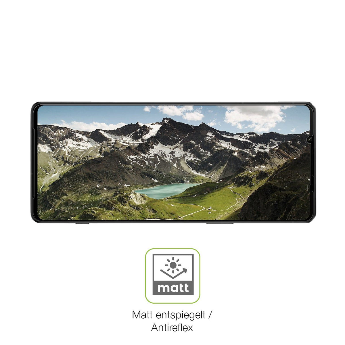 2x Full Cover Schutzfolie matt für Sony Xperia 1 IV