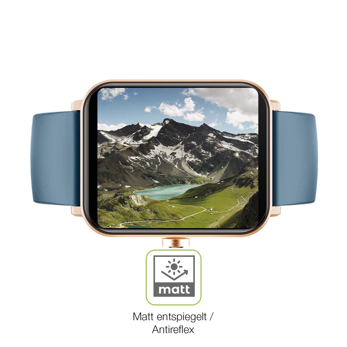 2x Full Cover Schutzfolie matt für Huakua G50 Smartwatch
