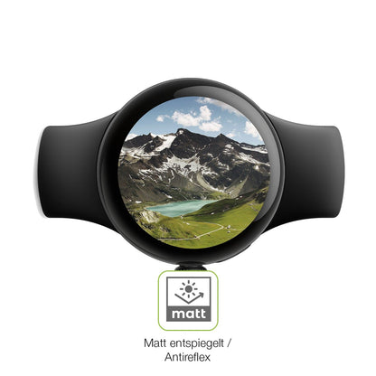 2x Full Cover Schutzfolie matt für Google Pixel Watch 1