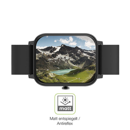 2x Full Cover Schutzfolie matt für Matast Smartwatch