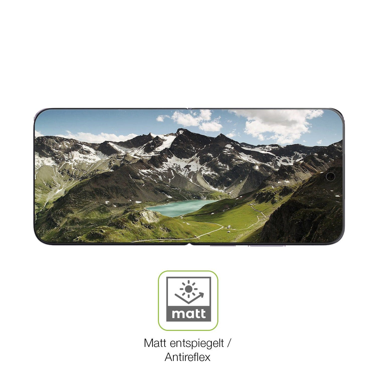 2x Full Cover Schutzfolie matt für Xiaomi Mi Mix Flip (Innenseite)