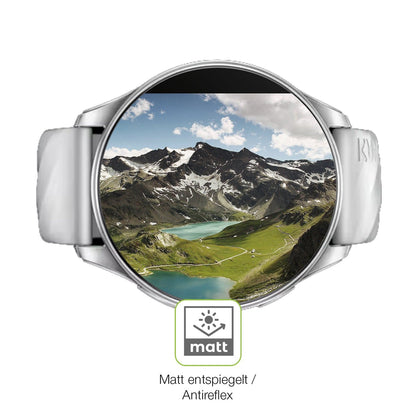 2x Full Cover Schutzfolie matt für Kumi GW5 Pro 1.43 Zoll
