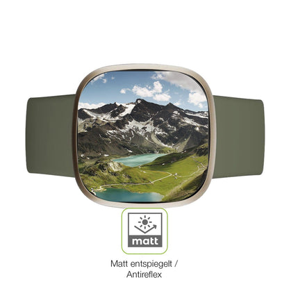 2x Full Cover Schutzfolie matt für Fitbit Versa 3