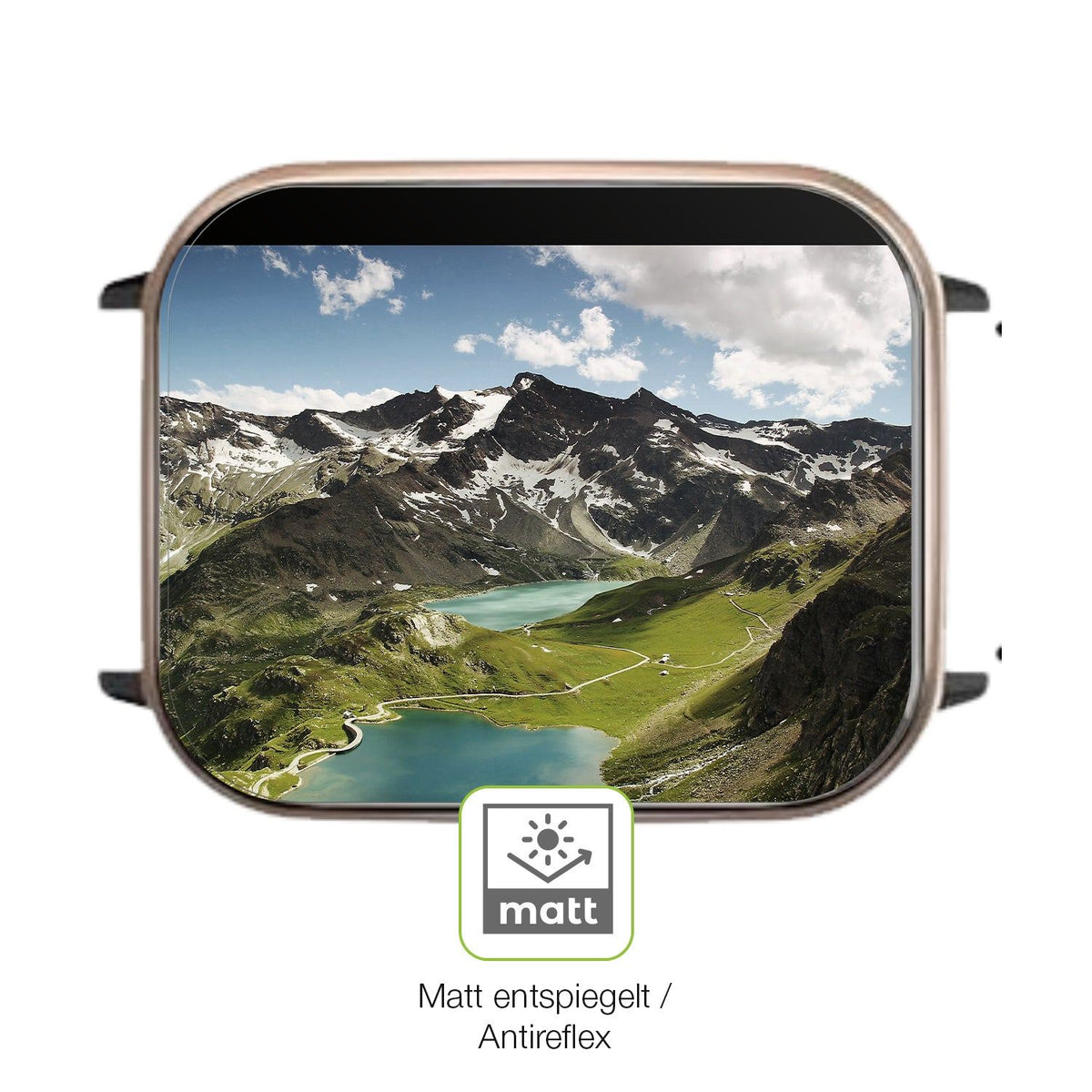 2x Full Cover Schutzfolie matt für LLKBOHA Y3 1.85 Zoll