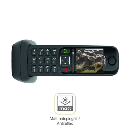 2x Full Cover Schutzfolie matt für Gigaset AS690 DECT Telefon