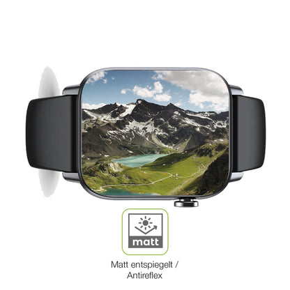 2x Full Cover Schutzfolie matt für Gard Pro Health Smartwatch 2+