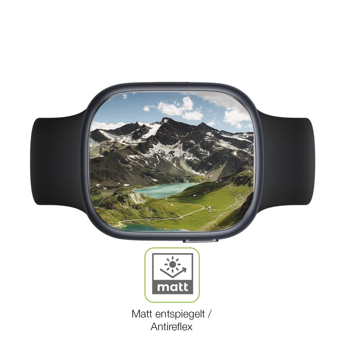2x Full Cover Schutzfolie matt für Rollme S1 Smartwatch
