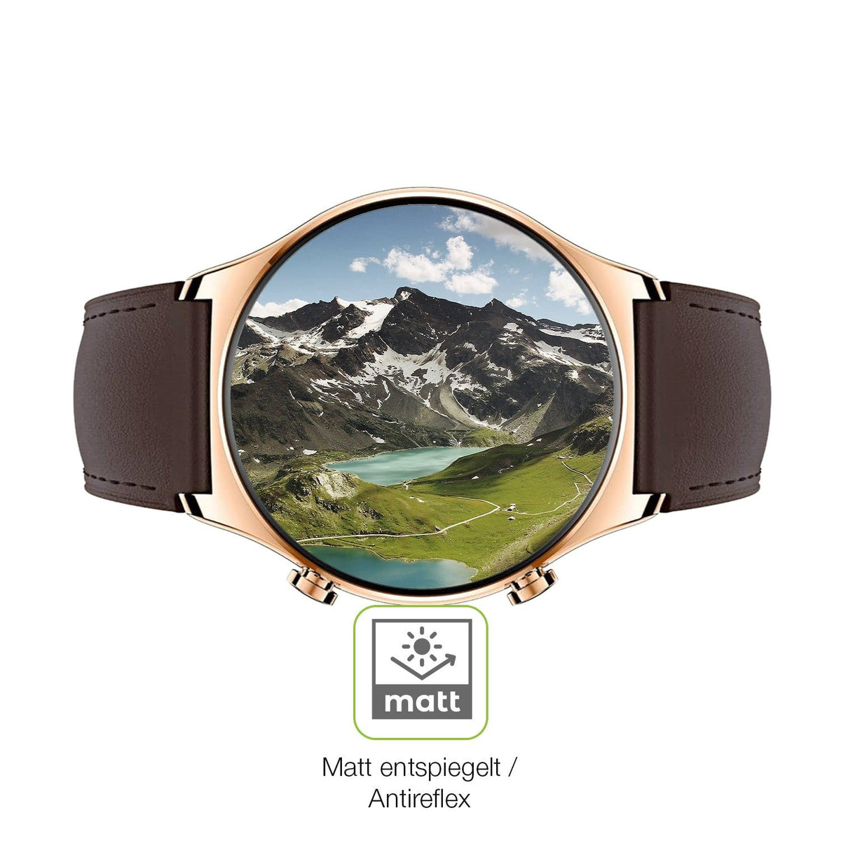 2x Full Cover Schutzfolie matt für Honor Watch GS 3