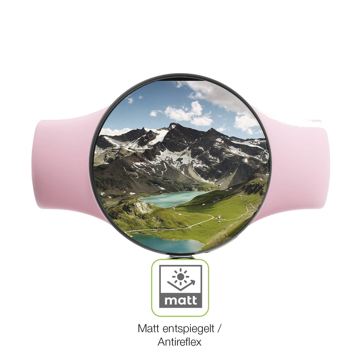 2x Full Cover Schutzfolie matt für Google Pixel Watch 3 41mm