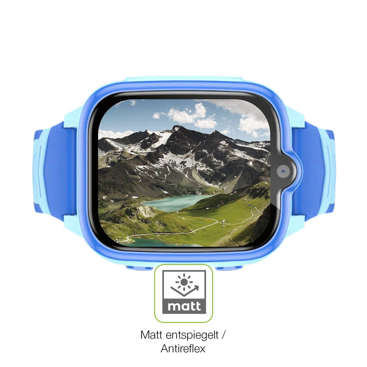 2x Full Cover Schutzfolie matt für Blackview Z10 Smartwatch 1.83 Zoll