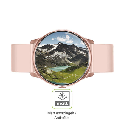 2x Full Cover Schutzfolie matt für Maxcom Fit FW32 Neon Smartwatch