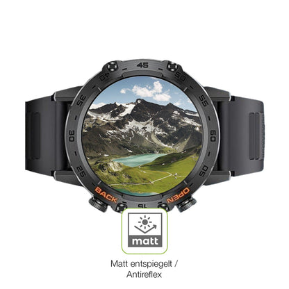 2x Full Cover Schutzfolie matt für Darmowade Smartwatch 1.39 Zoll
