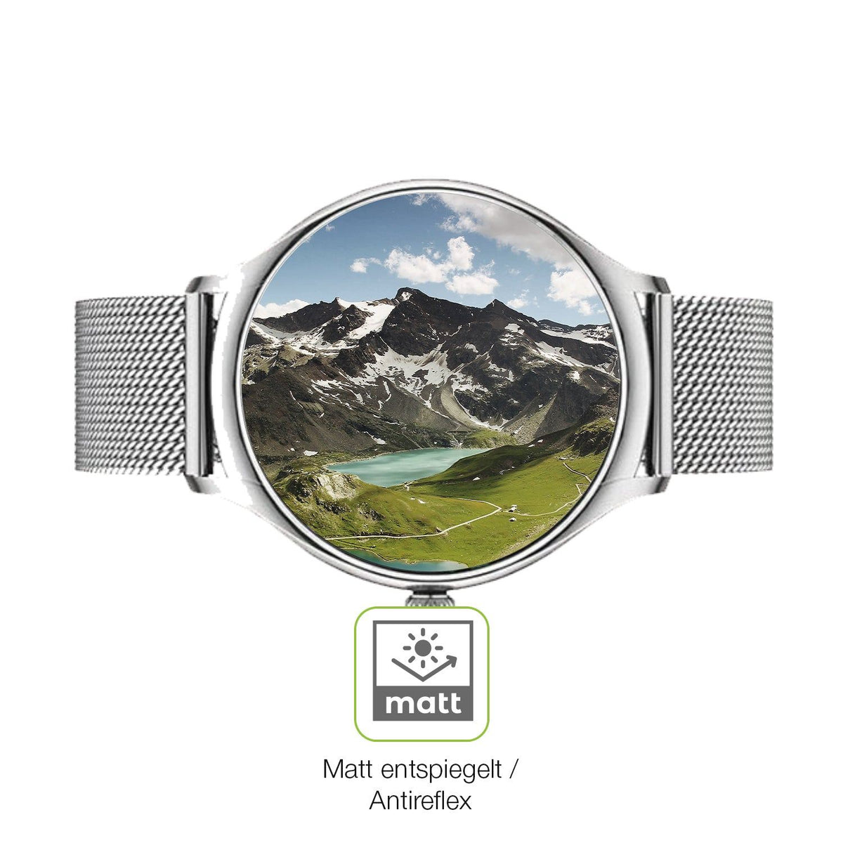 2x Full Cover Schutzfolie matt für NONGAMX 1.27 Zoll Smartwatch