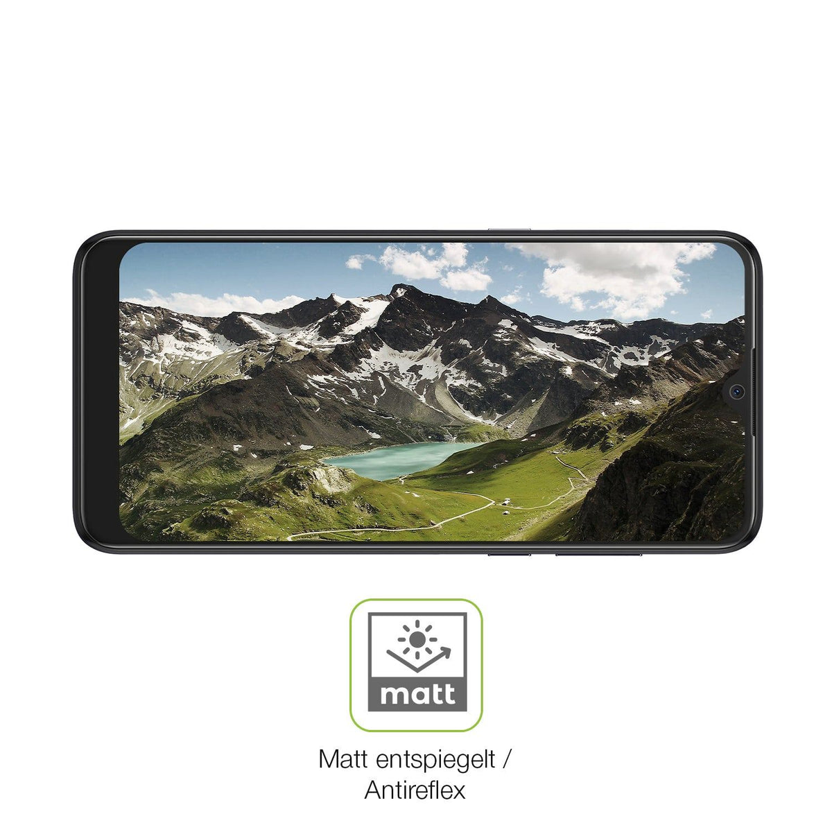 2x Full Cover Schutzfolie matt für Alcatel 1S 2020