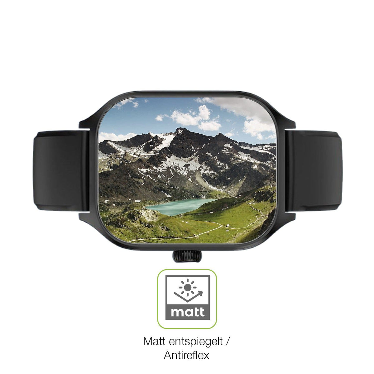 2x Full Cover Schutzfolie matt für smooce Kinder Smartwatch 01