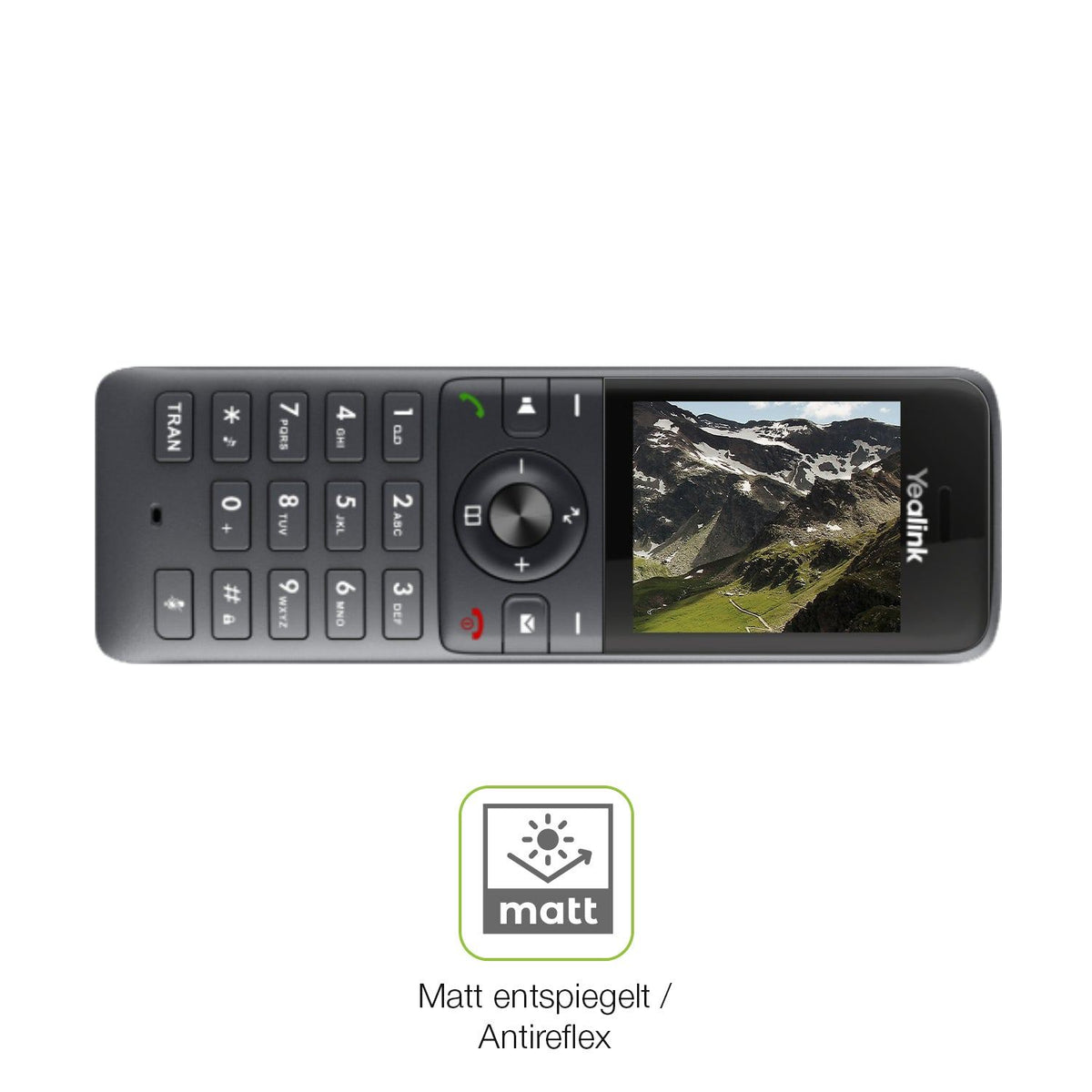 2x Full Cover Schutzfolie matt für Yealink W71H Dect