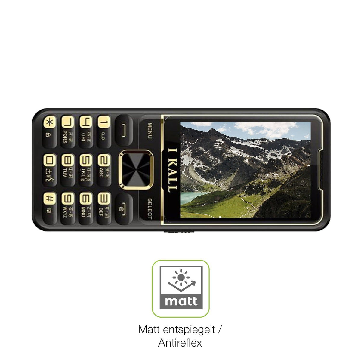 2x Full Cover Schutzfolie matt für iKall K99 Pro