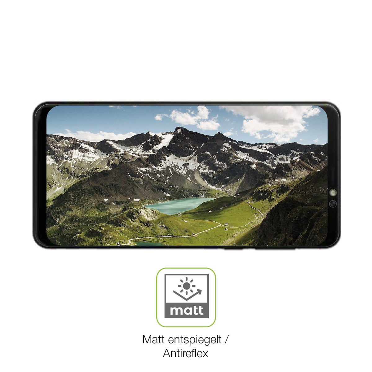 2x Full Cover Schutzfolie matt für Unonu W609
