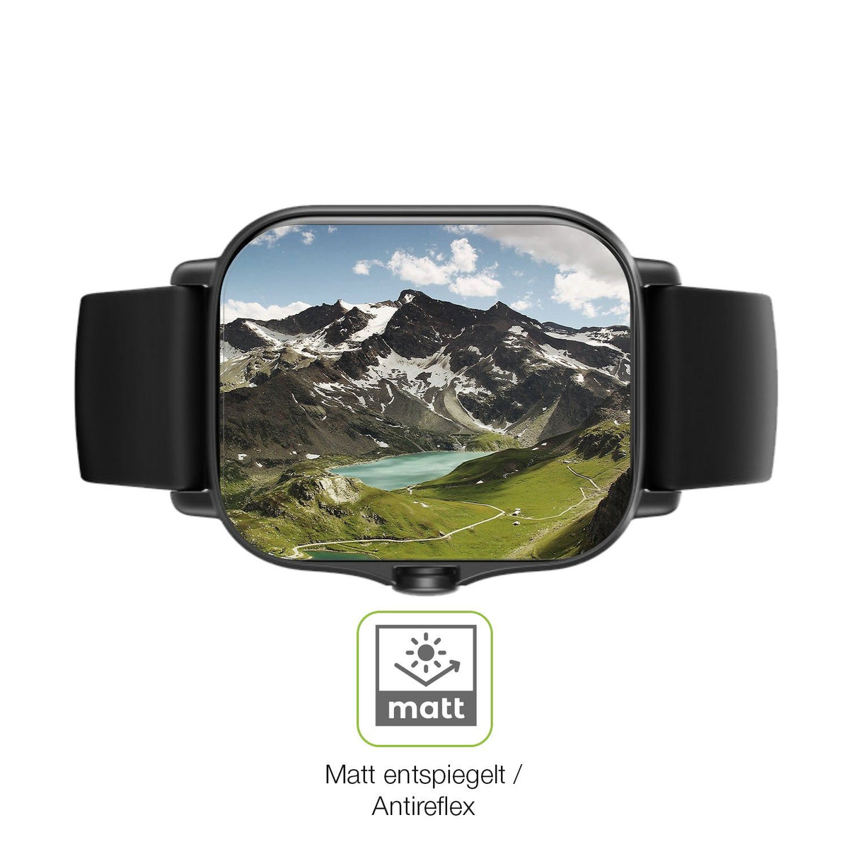 2x Full Cover Schutzfolie matt für Amazfit Gts 2e