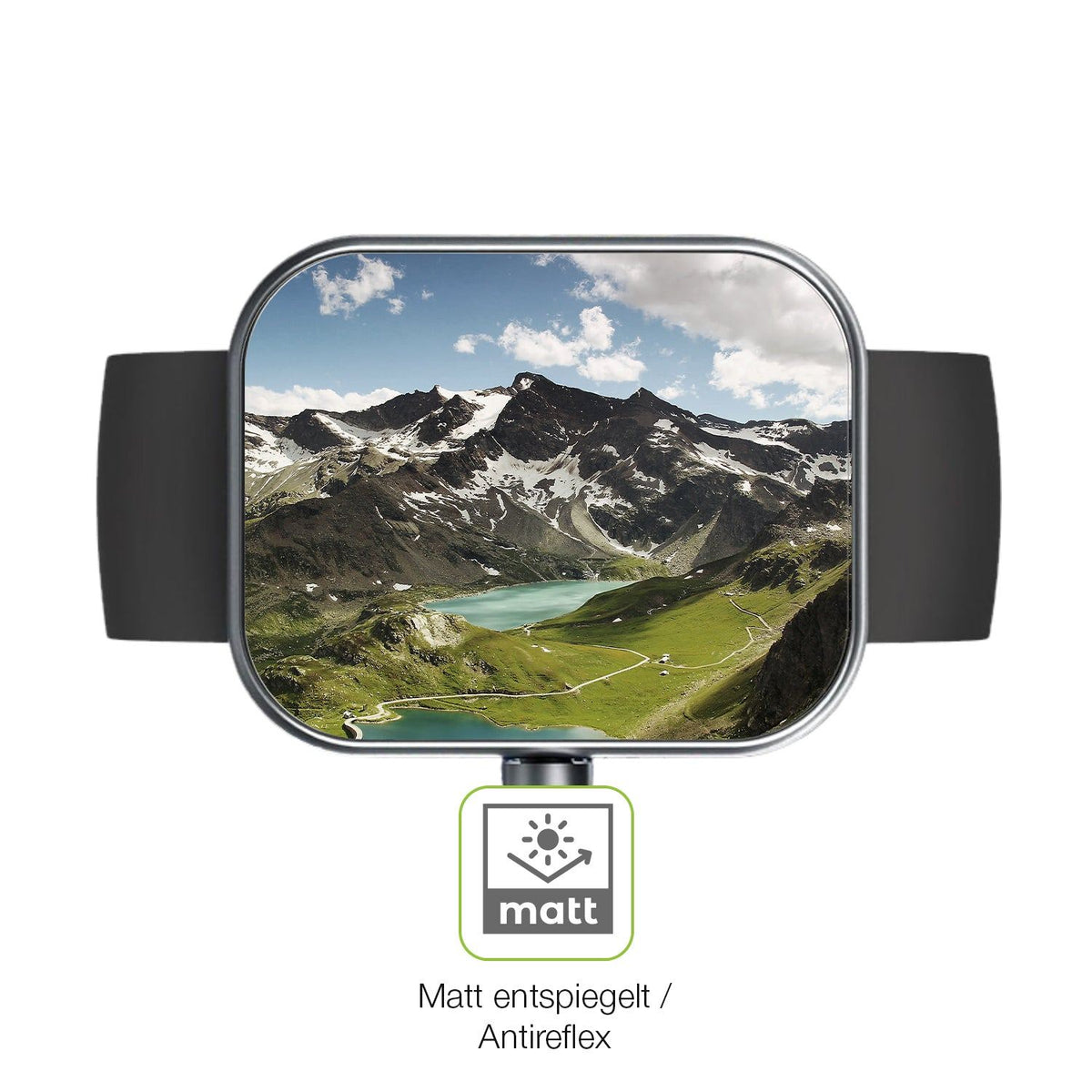 2x Full Cover Schutzfolie matt für Coucur Y66 1.96 Zoll
