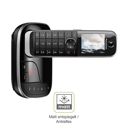 2x Full Cover Schutzfolie matt für Panasonic KX-TGJ320