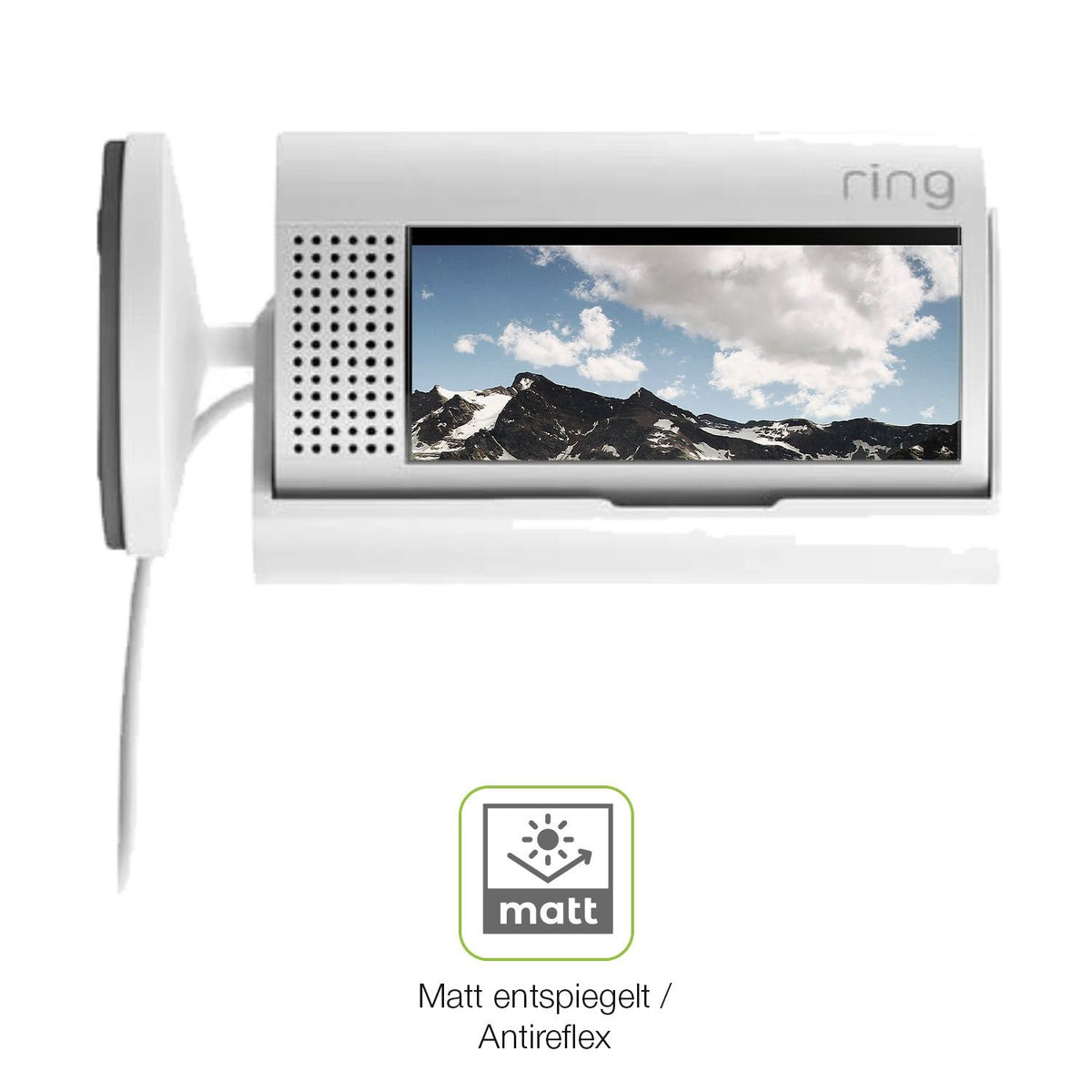 2x Full Cover Schutzfolie matt für Ring Indoor Camera 2. Gen