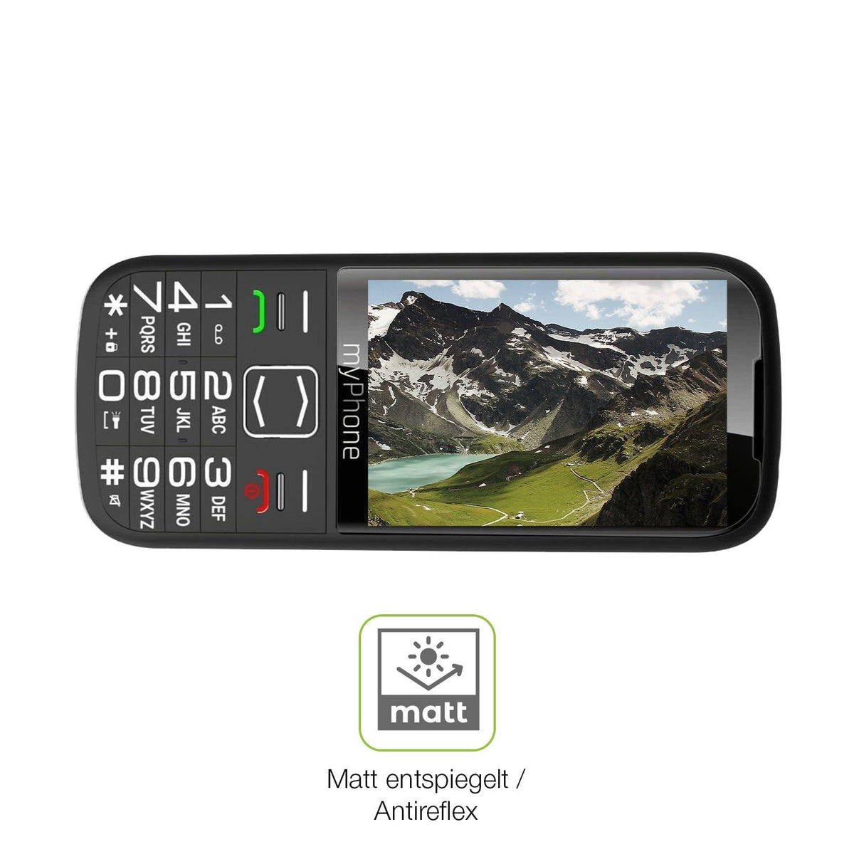 2x Full Cover Schutzfolie matt für myPhone Halo4 Plus LTE