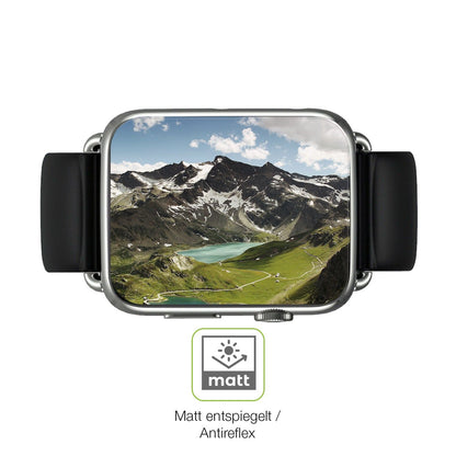 2x Full Cover Schutzfolie matt für Smartwatch DM20 1.88 Zoll
