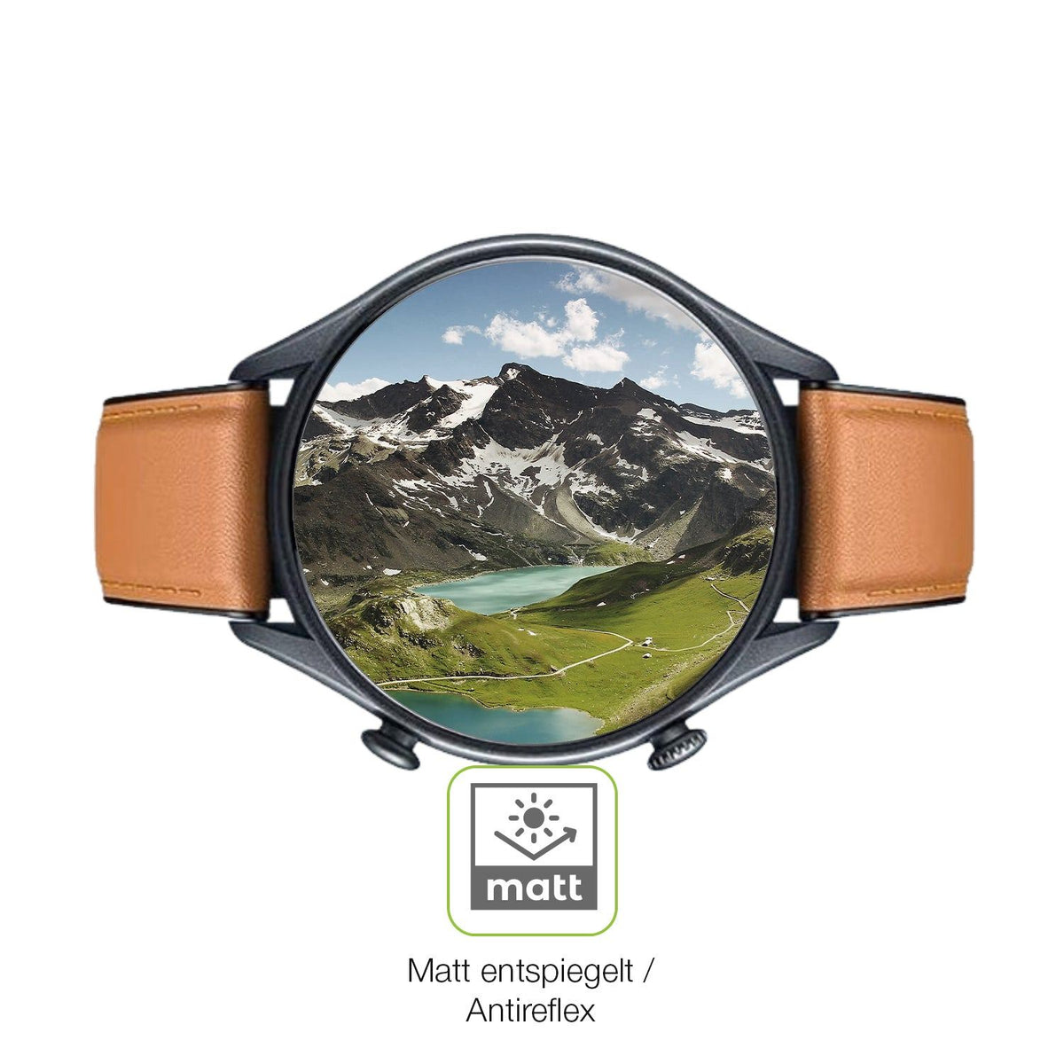 2x Full Cover Schutzfolie matt für Motsfit Smartwatch 1.56 Zoll