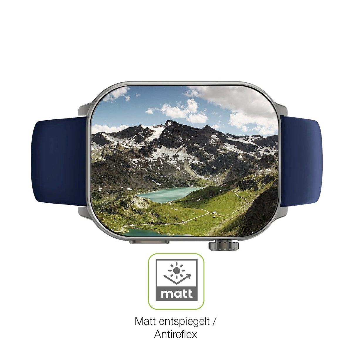 2x Full Cover Schutzfolie matt für GARD PRO Health Smartwatch 3 41mm