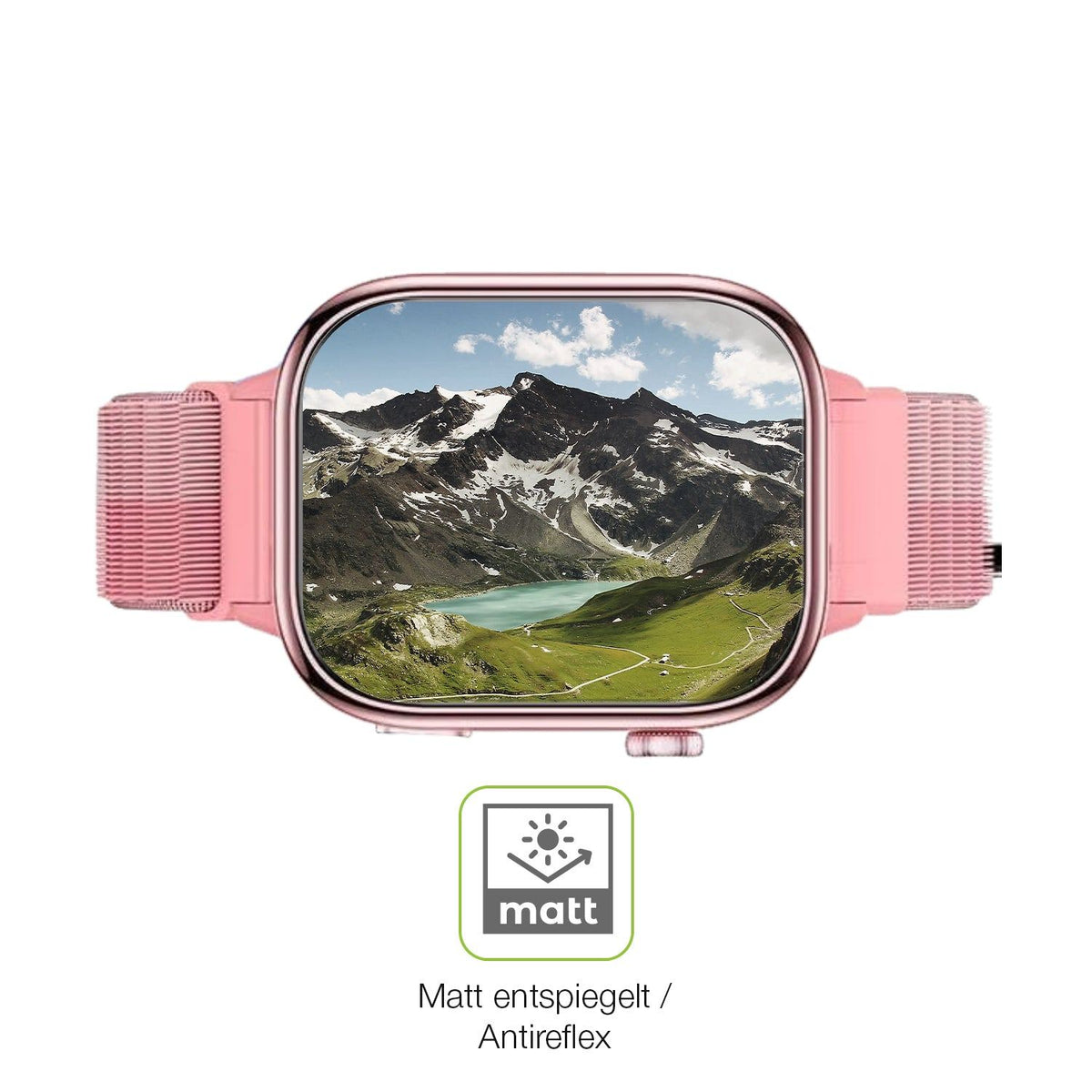 2x Full Cover Schutzfolie matt für JoJoego Smartwatch Kinder