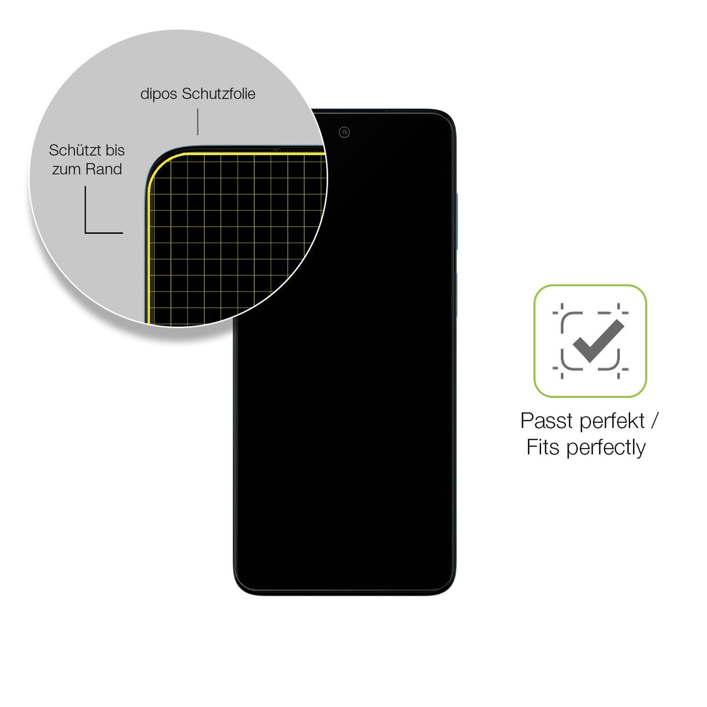 2x Full Cover Schutzfolie matt für Motorola Moto G52
