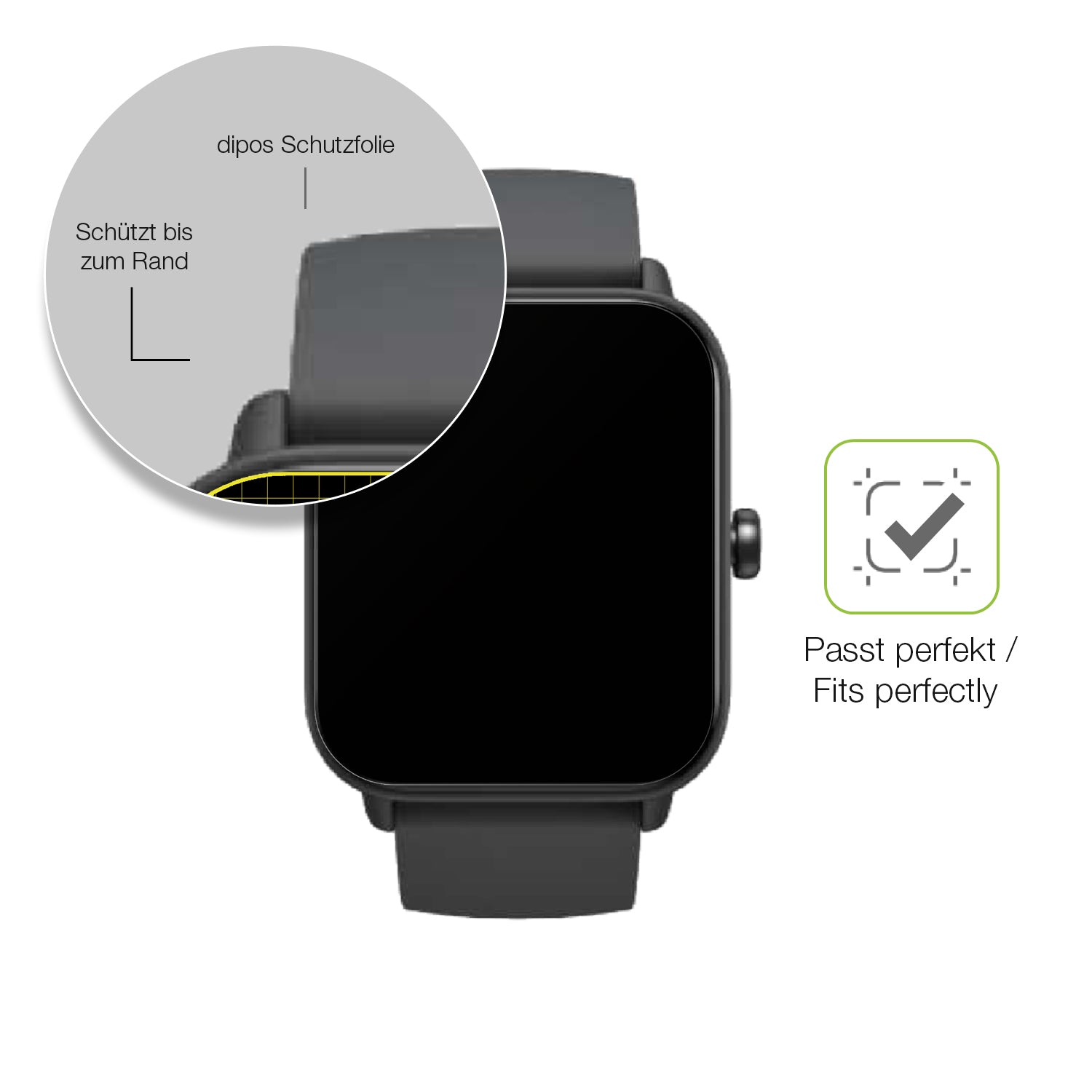Besonders flexibler Displayschutz mit Anti-Shock-Schicht im Materialmix